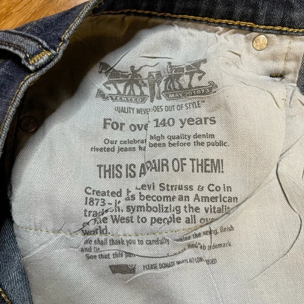 Levi’s Men’s 505 Regular Fit Jeans Size 34/30